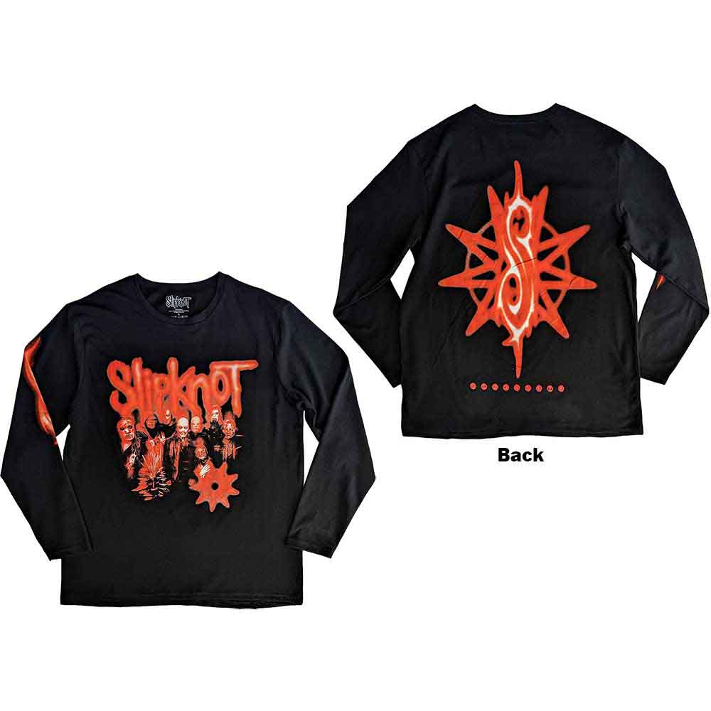 Slipknot The End So Far Foto grupal Tribal-S Nonagram [Camiseta de manga larga]