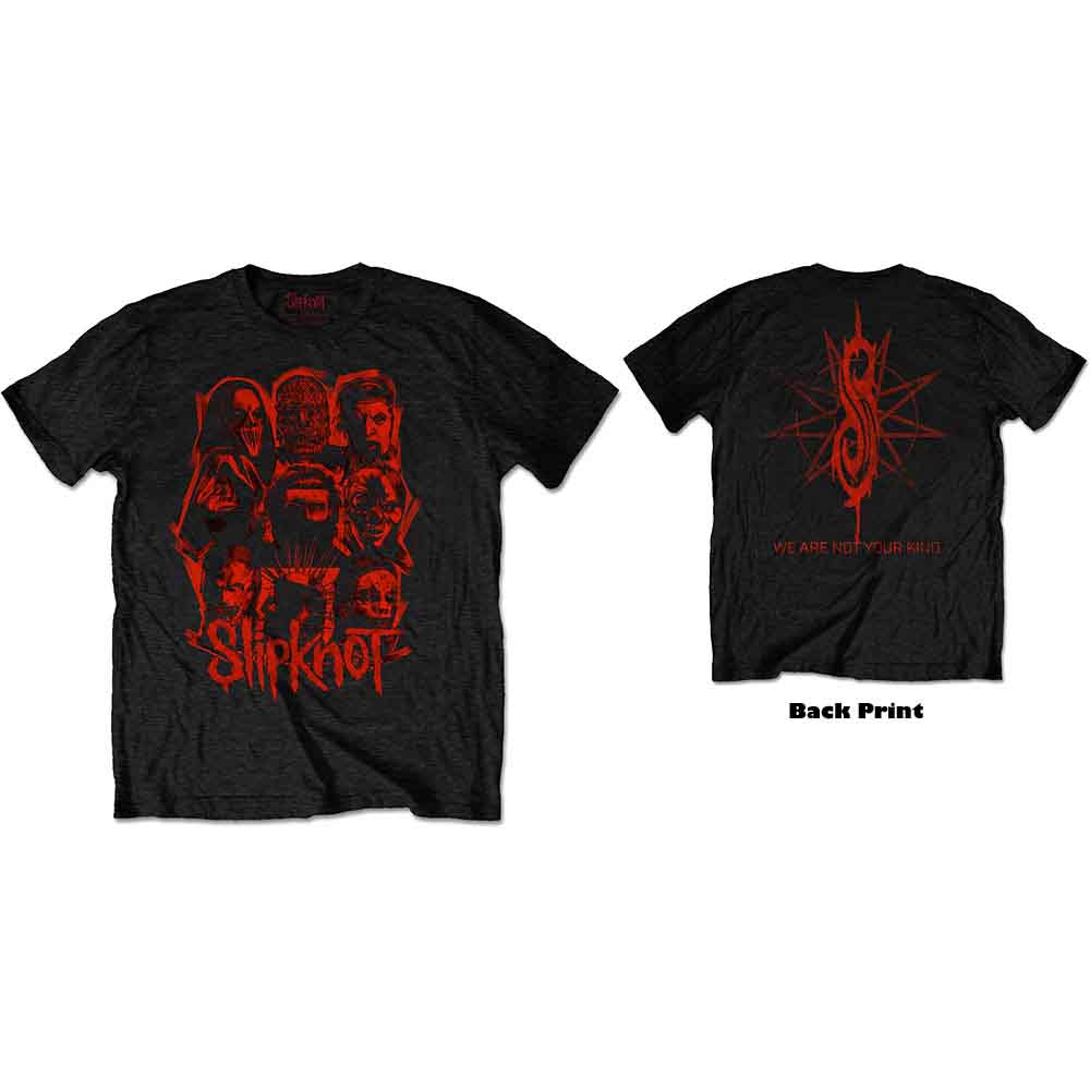 Camiseta con parche rojo de Slipknot WANYK