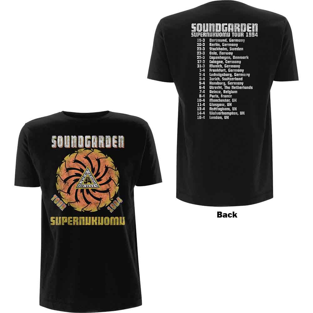 Camiseta de la gira Superunknown de Soundgarden de 1994