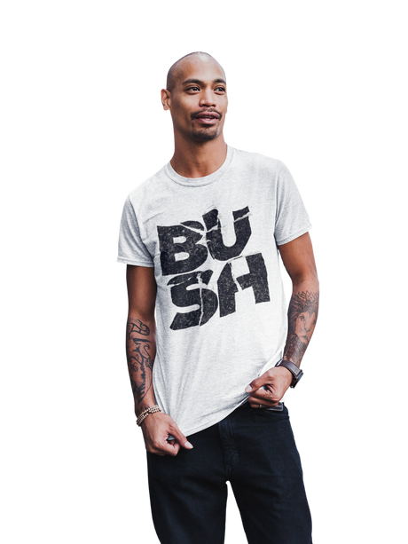 Bush Stacked Logo Jumbo Print T-Shirt ()