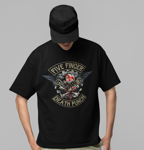 Five Finger Death Punch - Crossbones Jumbo Print T-Shirt ()