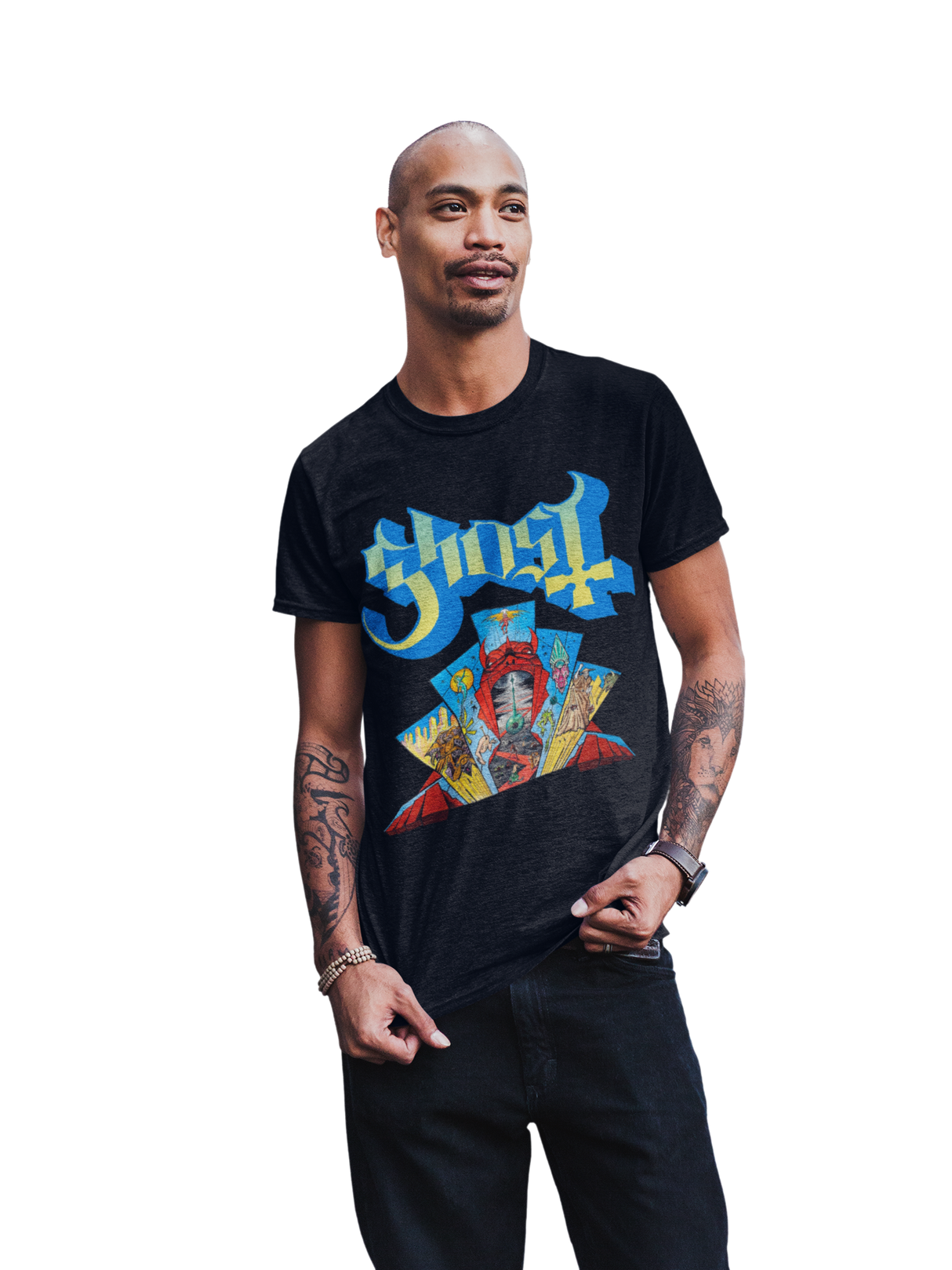 MERCHMOMENT Ghost - Devil's Mouth Jumbo Print T-Shirt [Apparel]