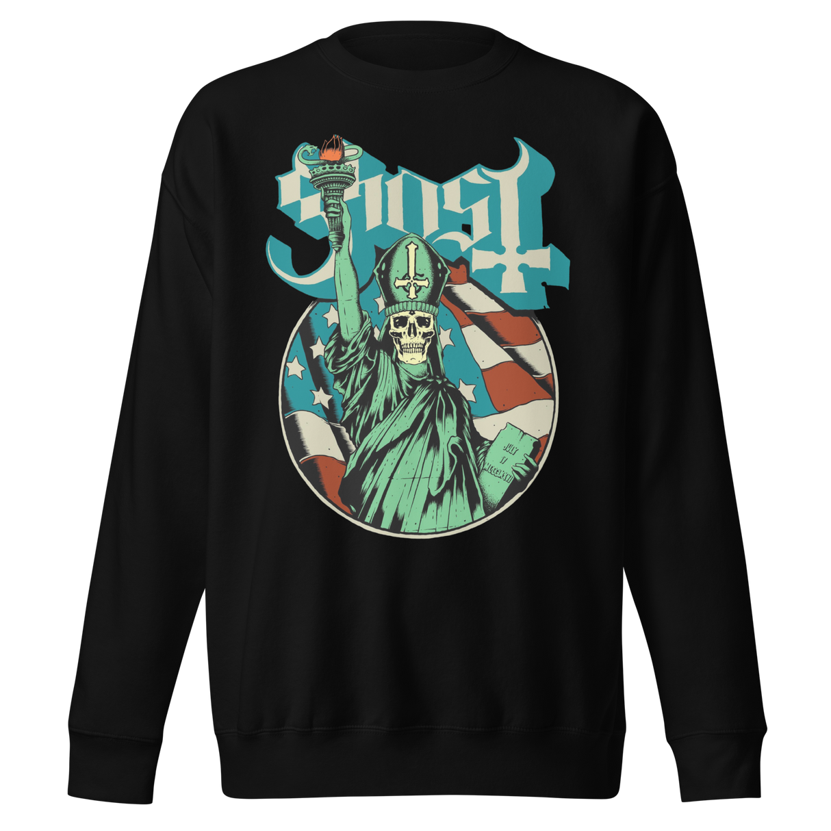 Ghost - Statue of Liberty Jumbo Print Sweatshirt ()