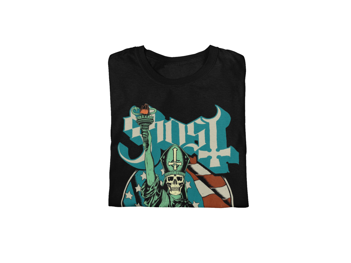 Ghost - Statue of Liberty Jumbo Print T-Shirt ()