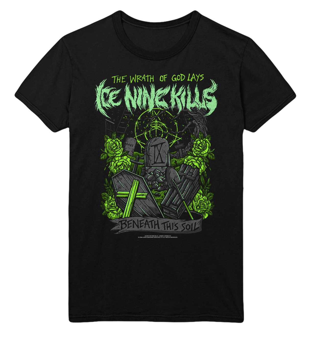 Ice Nine Kills Green Wrath Jumbo Print T-Shirt ()