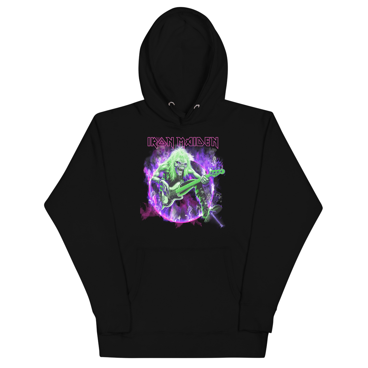 Iron Maiden Purple Guitar Classic Hoodie ()