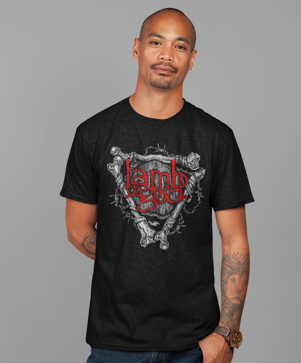 Lamb Of God - Bones Jumbo Print T-Shirt ()