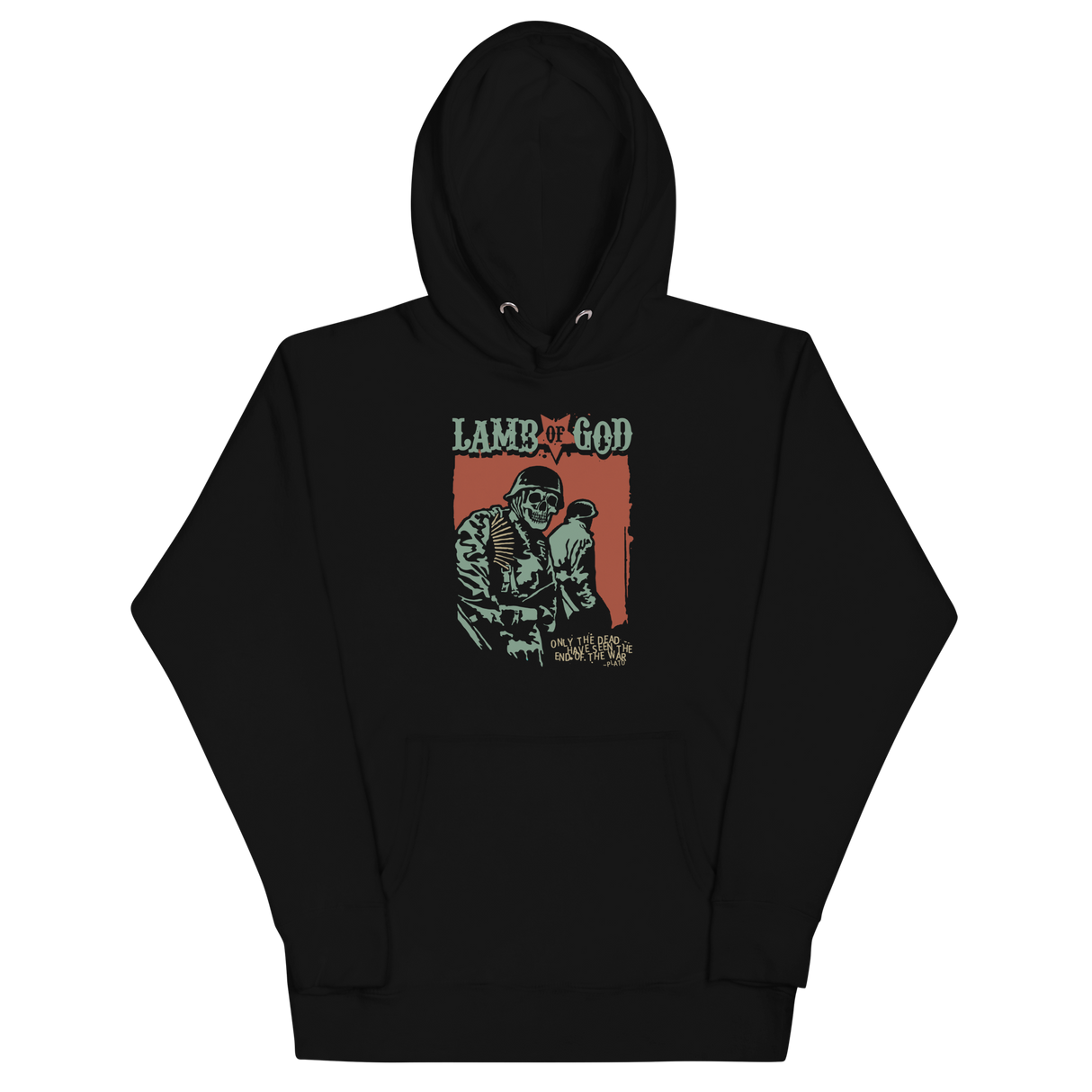 Lamb of God Skeleton Army Plato Quote Classic Hoodie ()