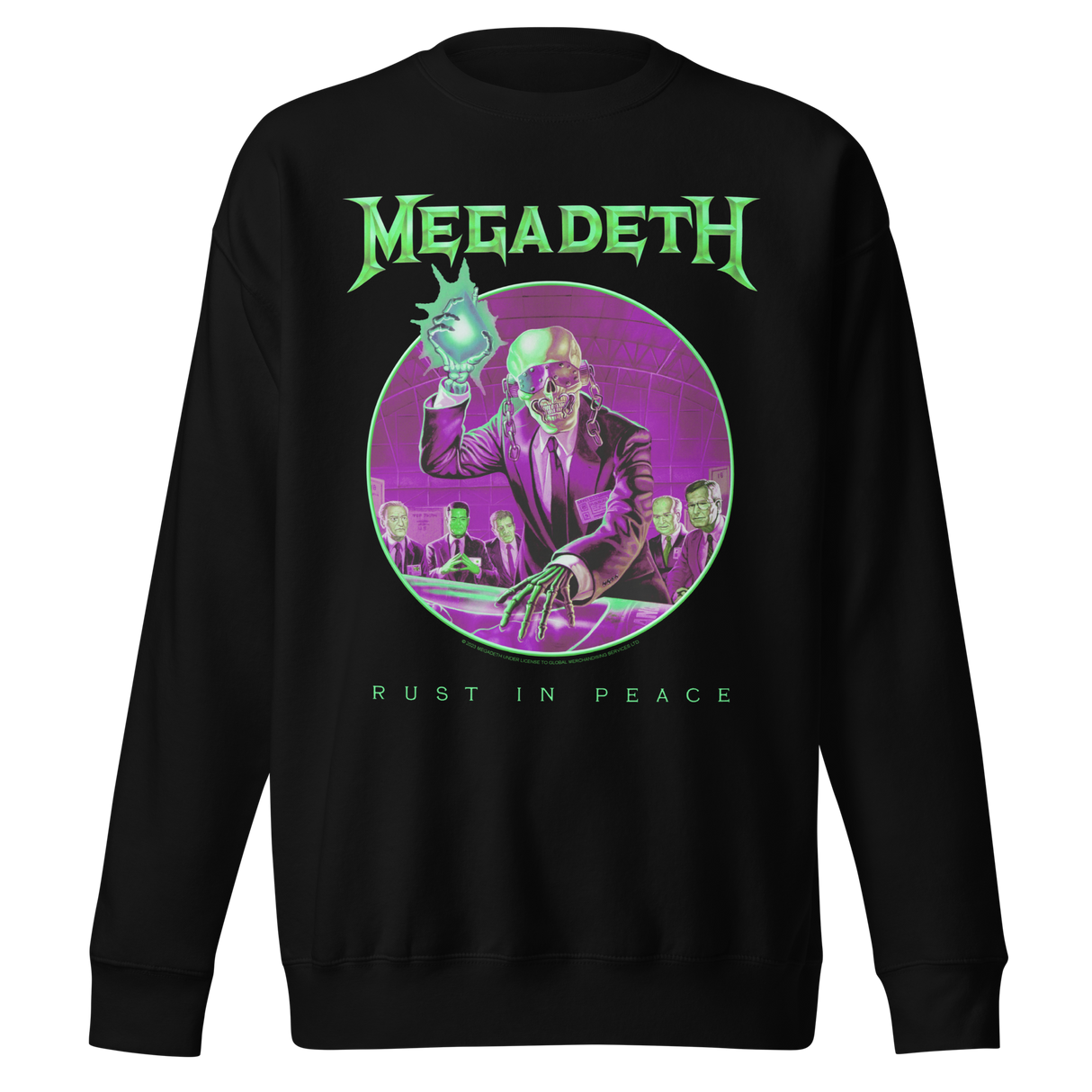 Megadeth Green Rust Jumbo Print Sweatshirt ()