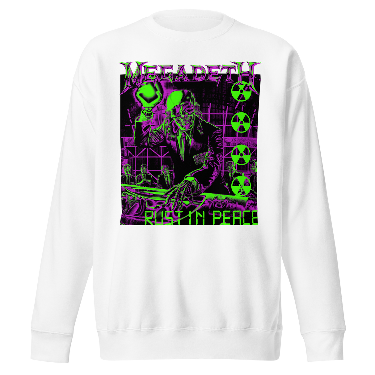 Megadeth Neon Rust in Peace Jumbo Print Sweatshirt ()