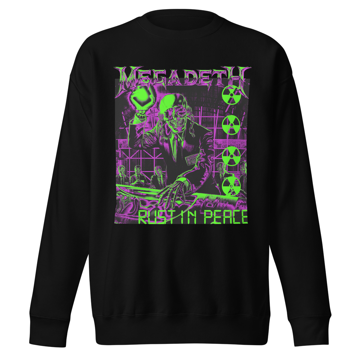 Megadeth Neon Rust Jumbo Print Sweatshirt ()