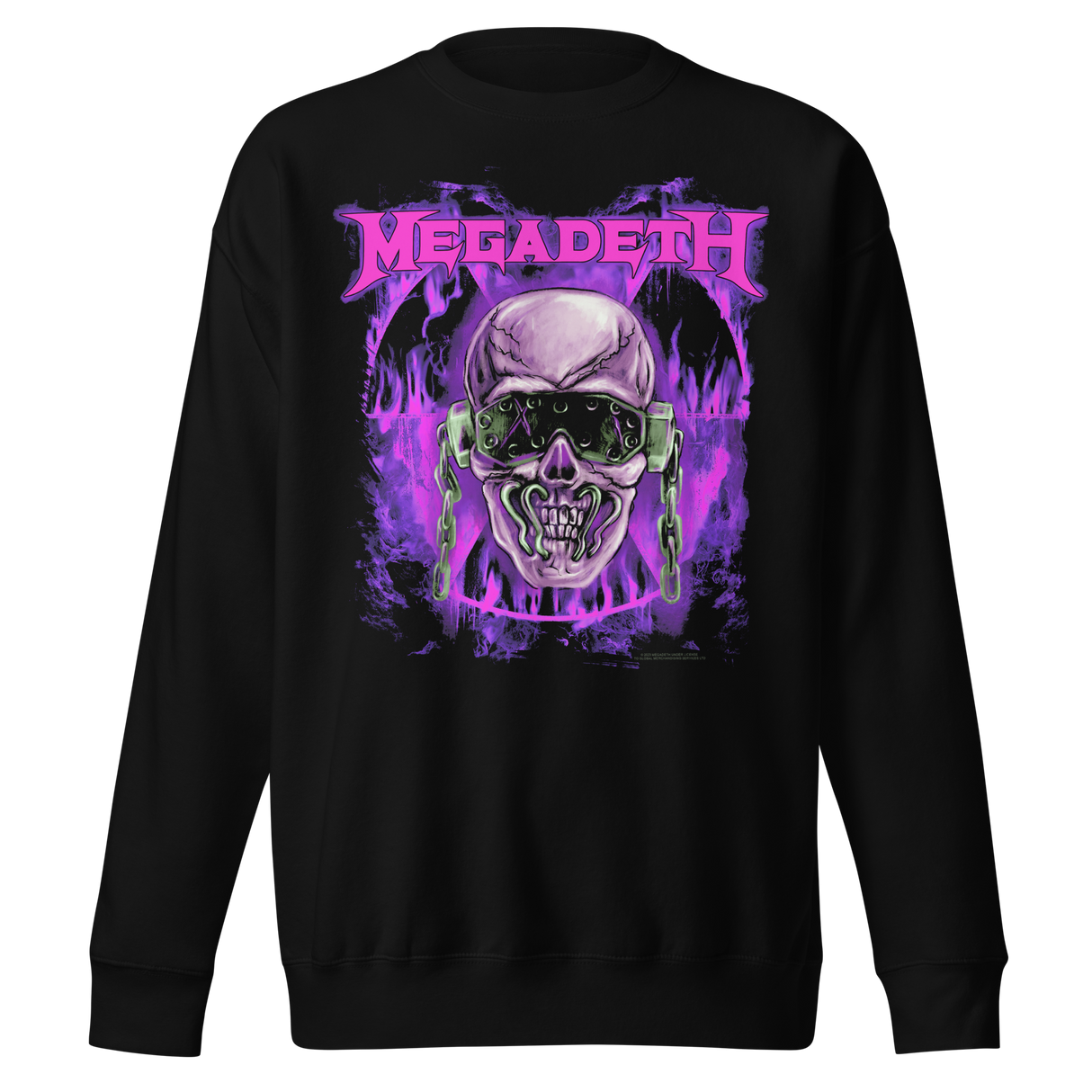 Megadeth Purple Nuclear Jumbo Print Sweatshirt ()