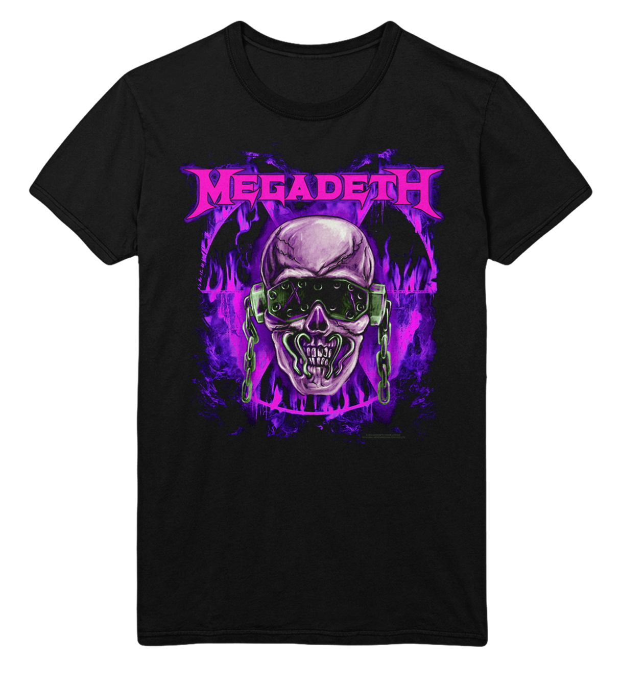 Megadeth Purple Nuclear Jumbo Print T-Shirt ()