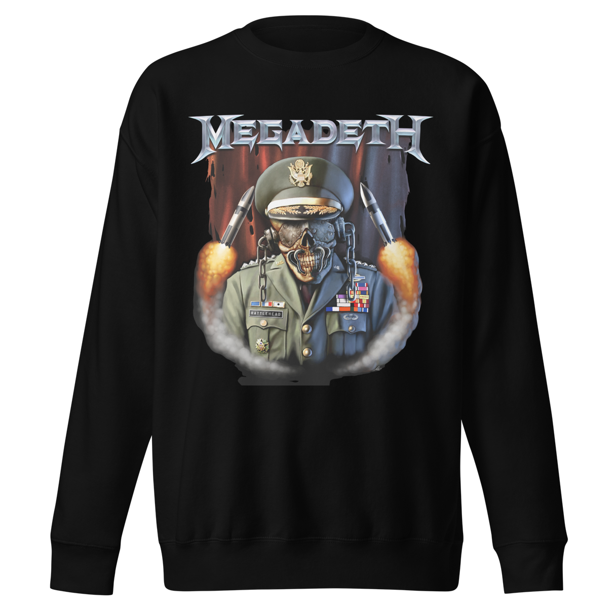 MegaDeth - Rattlehead Vic Jumbo Print Sweatshirt ()