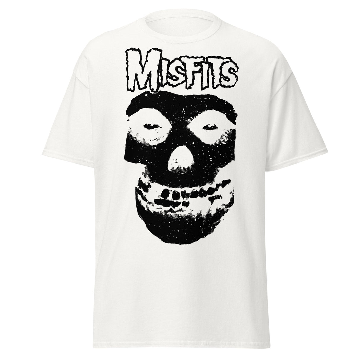 MERCHMOMENT Misfits Black Skull Jumbo Print T-shirt [Apparel]