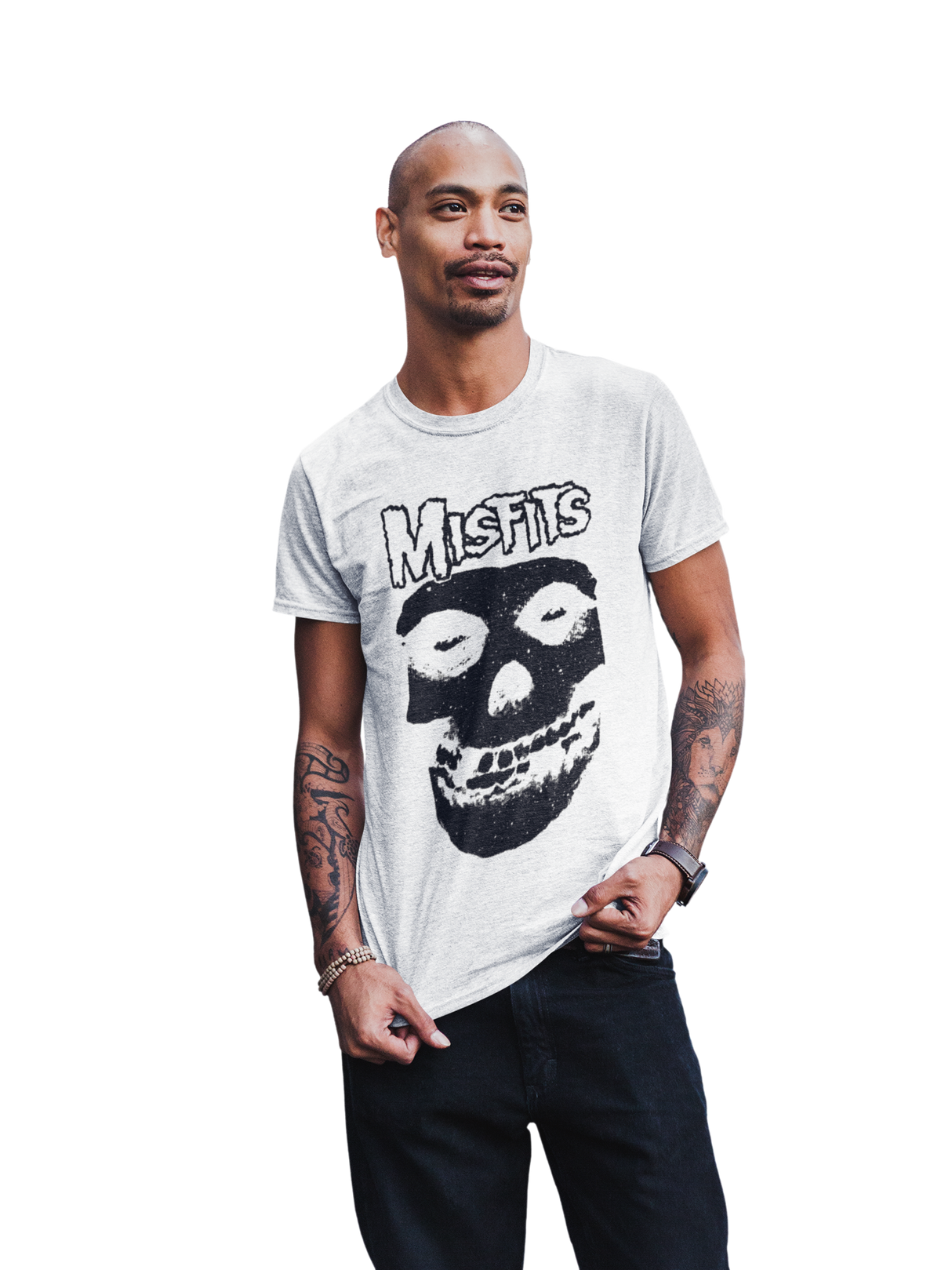 Misfits Black Skull Jumbo Print T-shirt ()