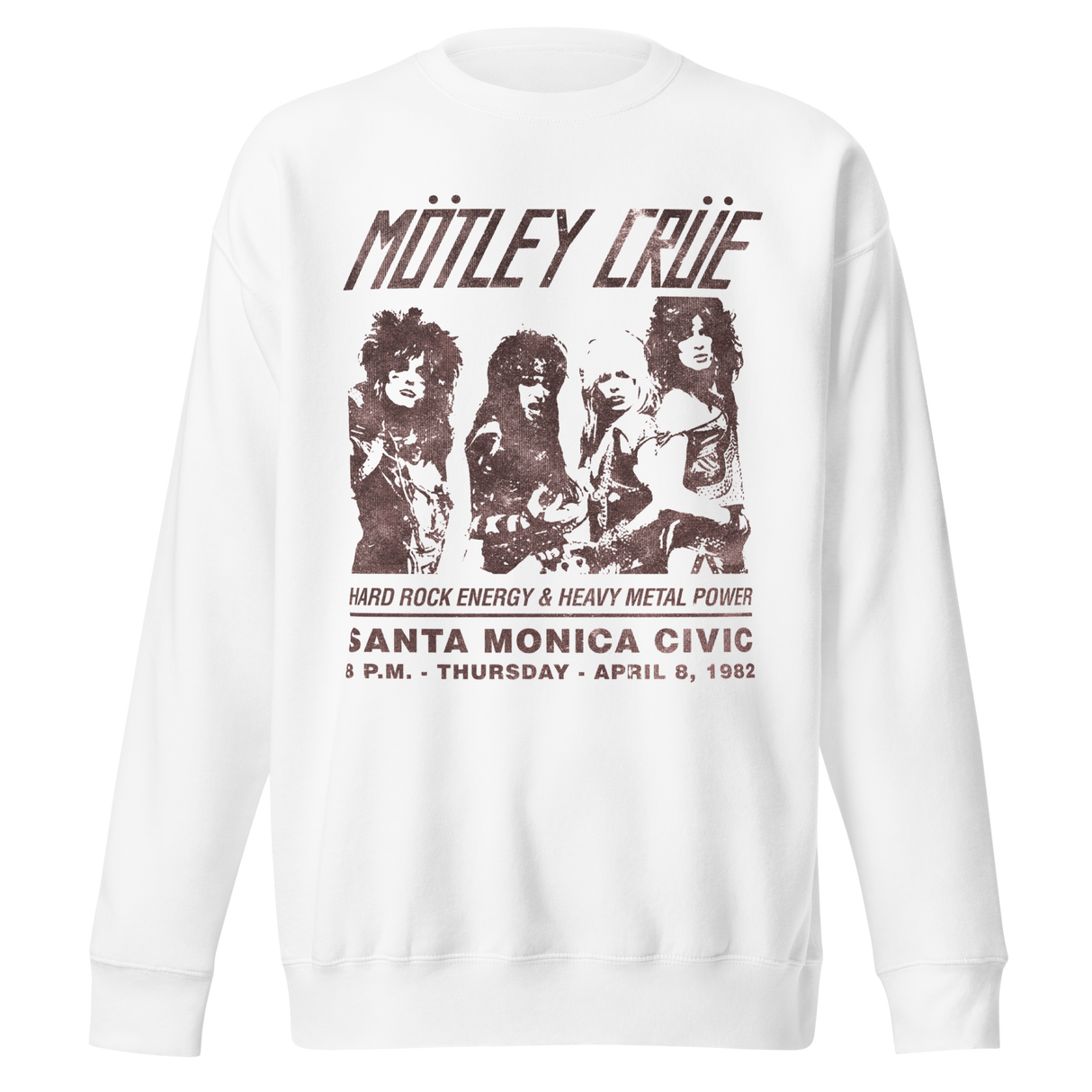 Motley Crue '82 Santa Monica Jumbo Print Sweatshirt ()