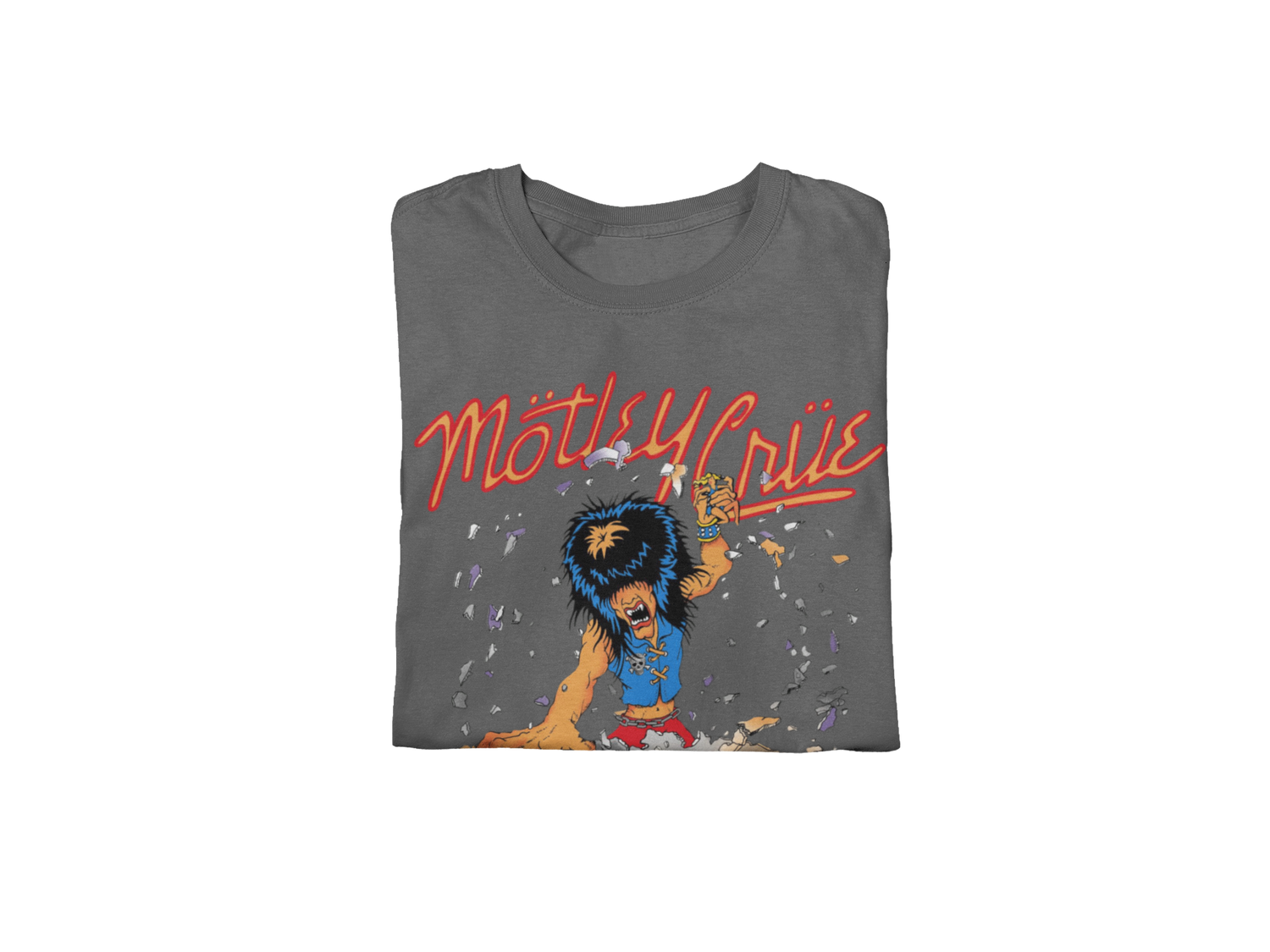 MERCHMOMENT Motley Crue Allister Dome Jumbo Print T-shirt [Apparel]