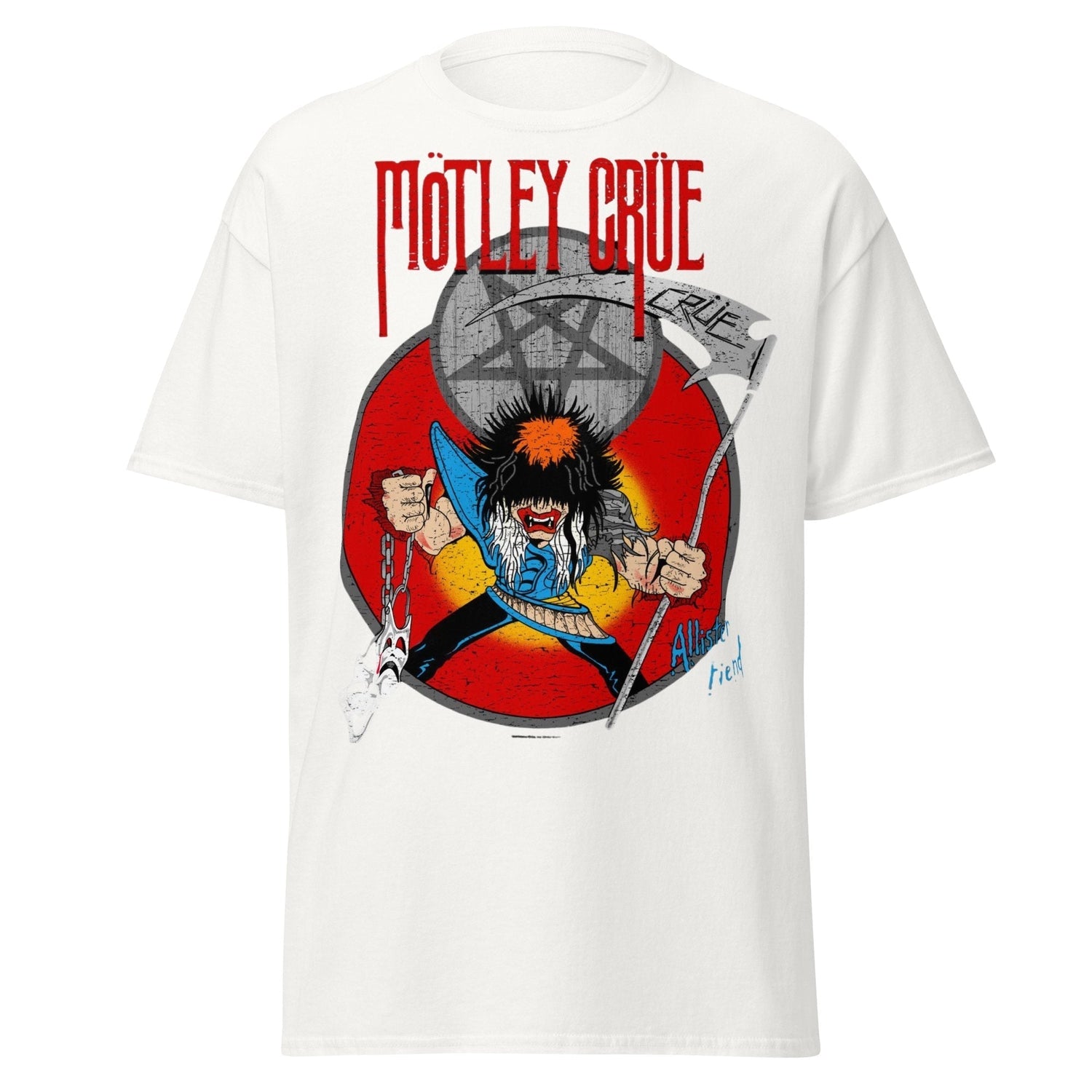 MERCHMOMENT Motley Crue Allister Reaper Jumbo Print T-shirt [Apparel]