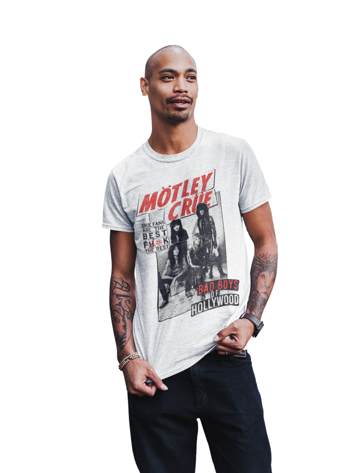 Motley Crue Crue Fans Jumbo Print T-shirt ()