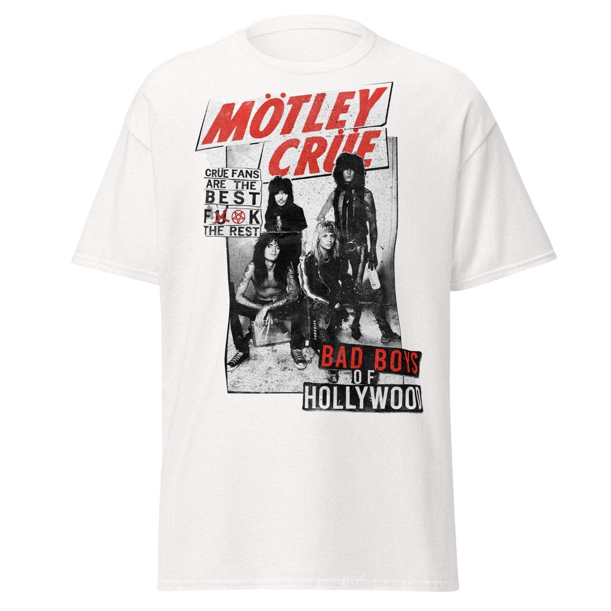 Motley Crue Crue Fans Jumbo Print T-shirt ()