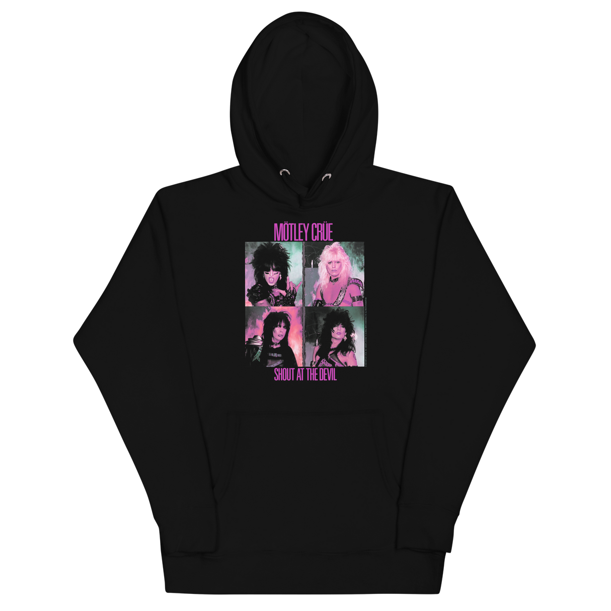 Motley Crue Pink Shout Classic Hoodie ()