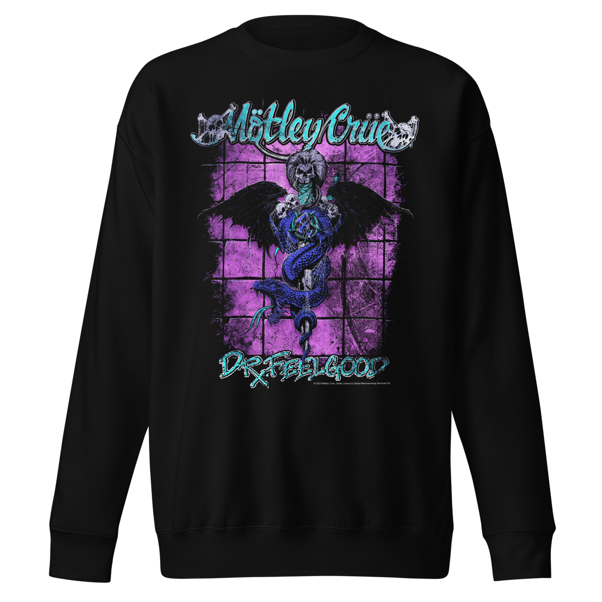 Motley Crue Pop Dr. Feelgood Jumbo Print Sweatshirt ()