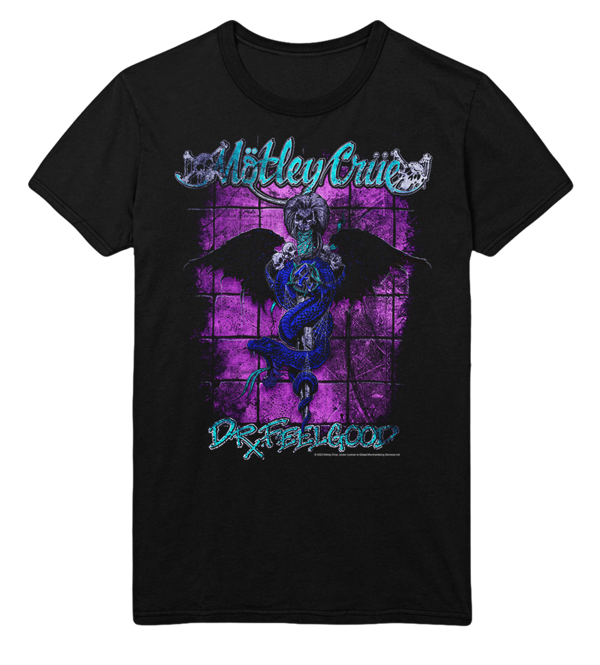 Motley Crue Pop Dr. Feelgood Jumbo Print T-Shirt ()