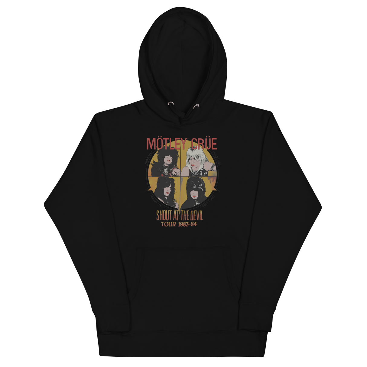 Motley Crue Shout 83/84 Tour Classic Hoodie ()