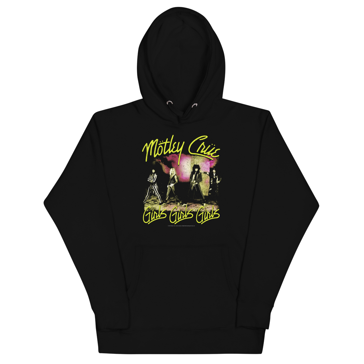 Motley Crue Yellow Girls Classic Hoodie ()