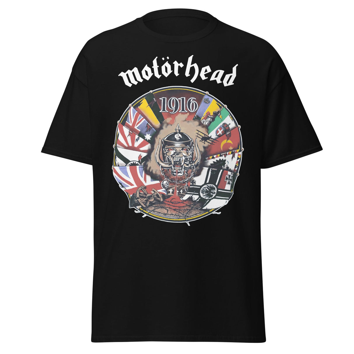 MERCHMOMENT Motorhead - Vintage 1916 Jumbo Print T-Shirt [Apparel]