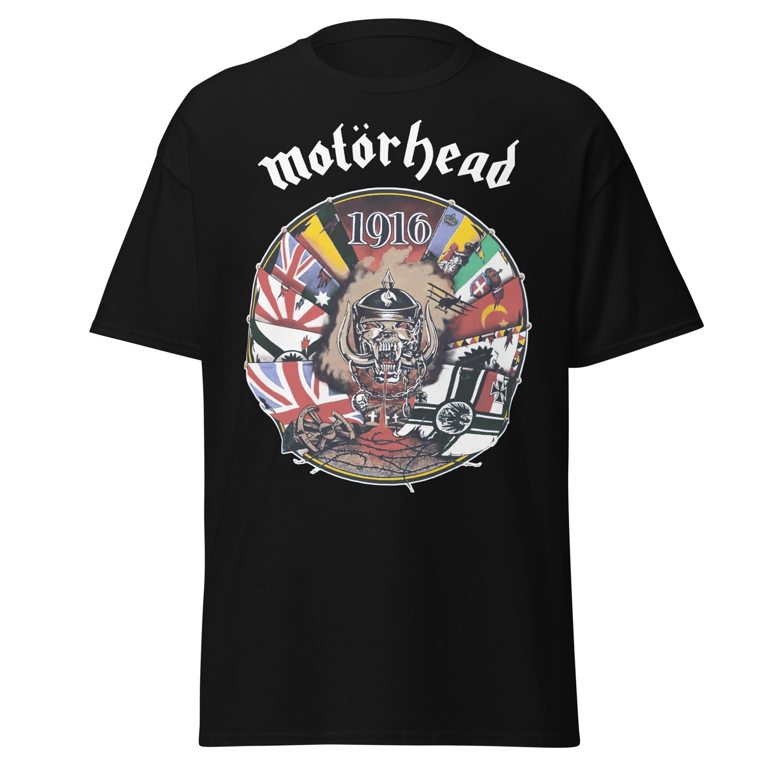 MERCHMOMENT Motorhead - Vintage 1916 Jumbo Print T-Shirt [Apparel]