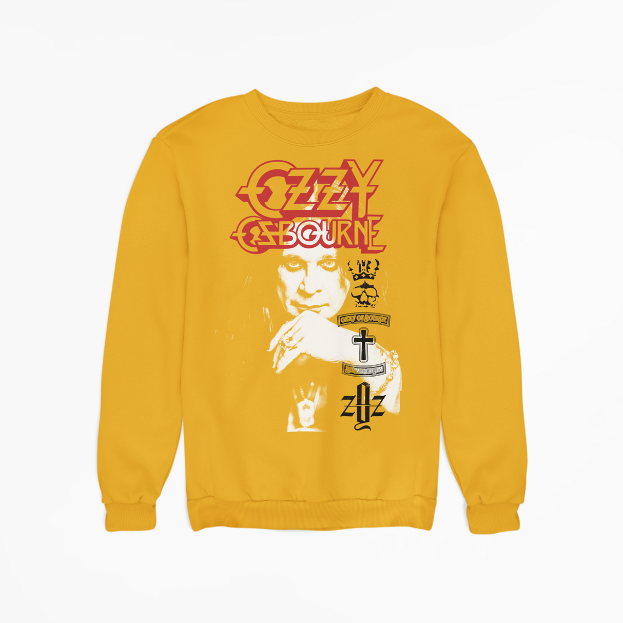 Ozzy Osbourne Holy Trinity Jumbo Print Sweatshirt ()