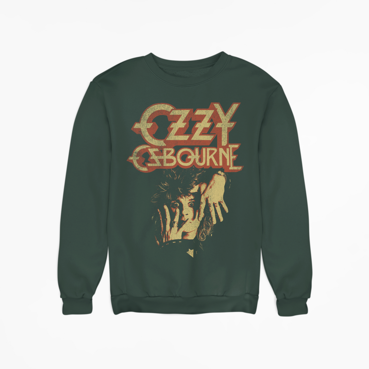 MERCHMOMENT Ozzy Osbourne - Late 80s Vintage Ozzy Jumbo Print Sweatshirt [Apparel]