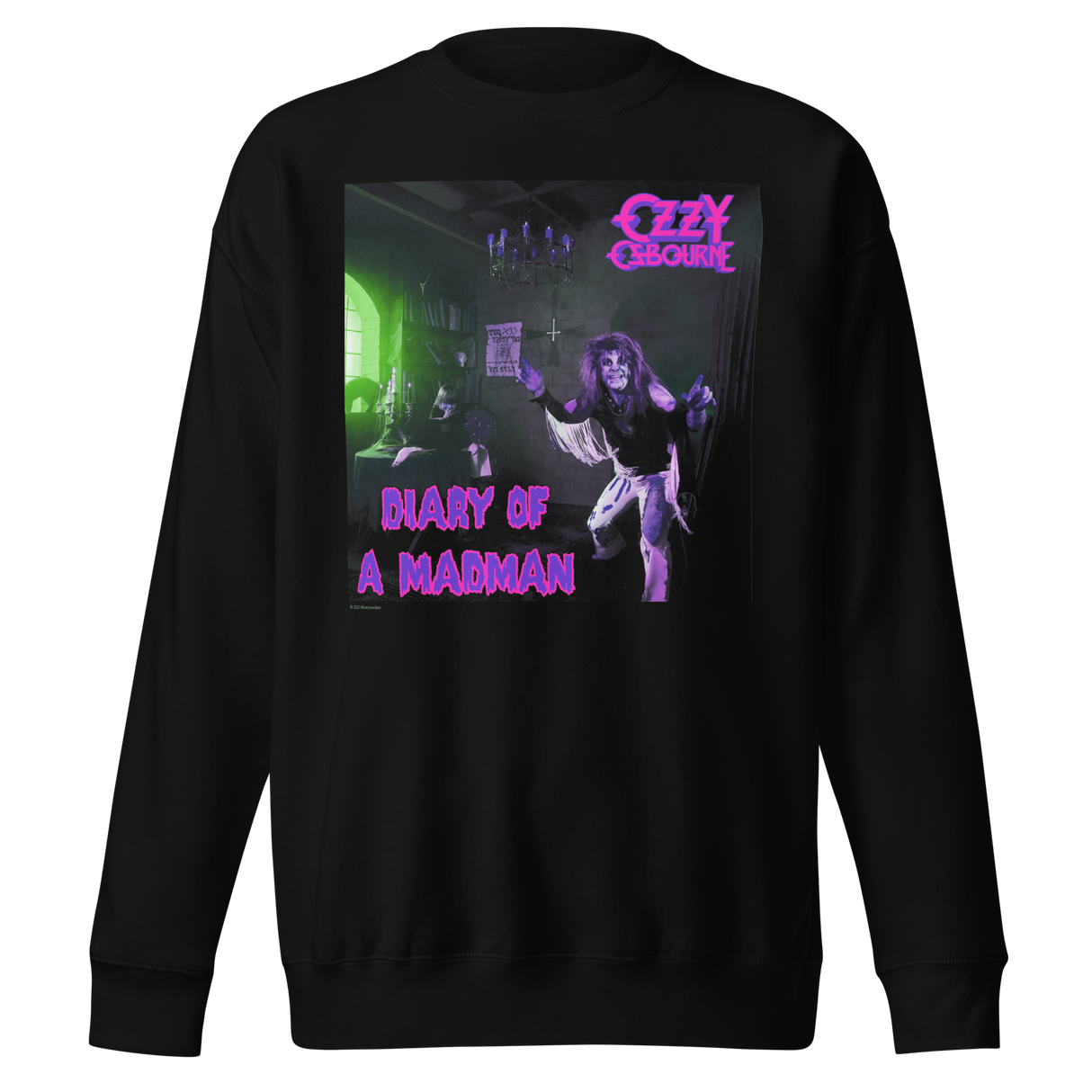 Ozzy Osbourne Purple Diary Jumbo Print Sweatshirt ()