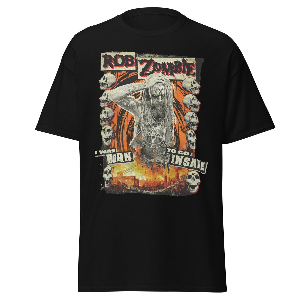 Rob Zombie Born Insane Jumbo Print T-Shirt ()