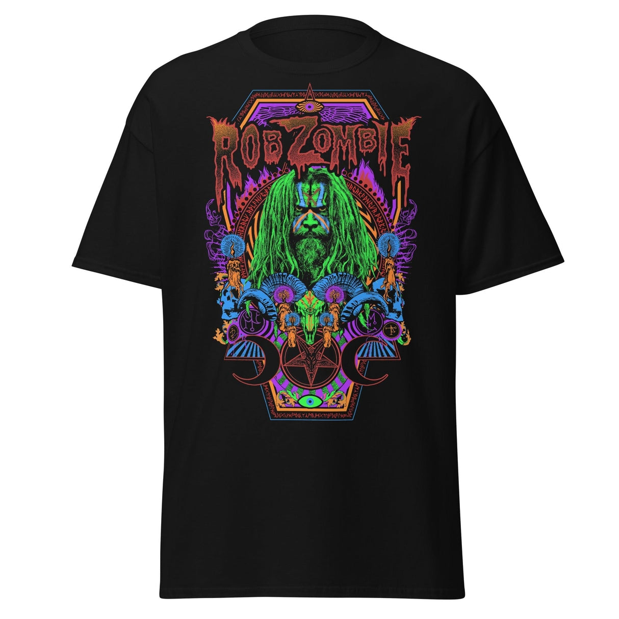 Rob Zombie - Pyschedelic Jumbo Print T-Shirt ()