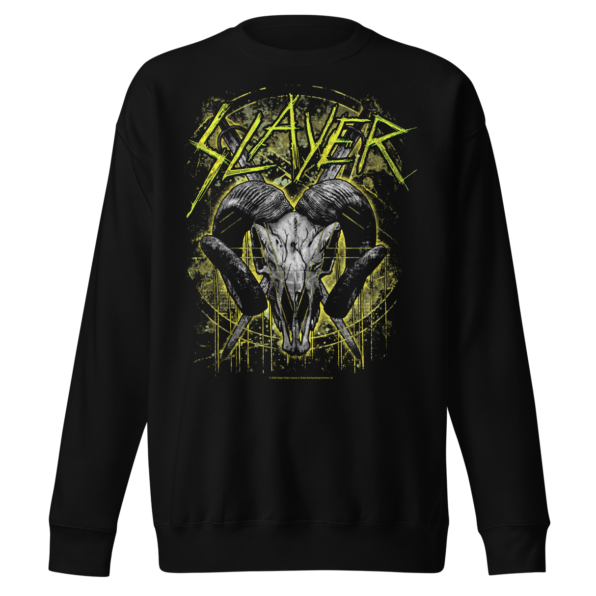 Slayer Ram Horns Jumbo Print Sweatshirt ()