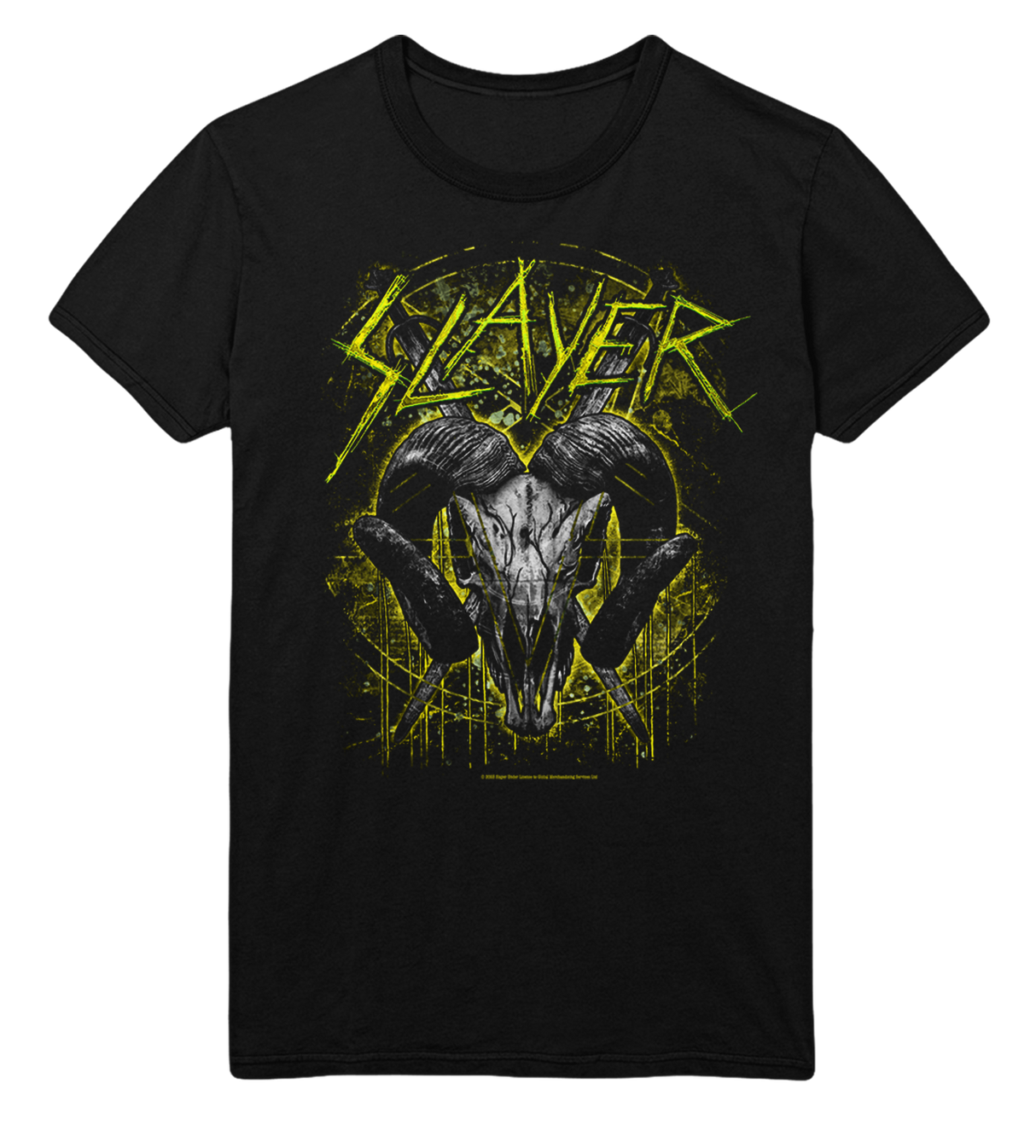 Slayer Ram Horns Jumbo Print T-Shirt ()