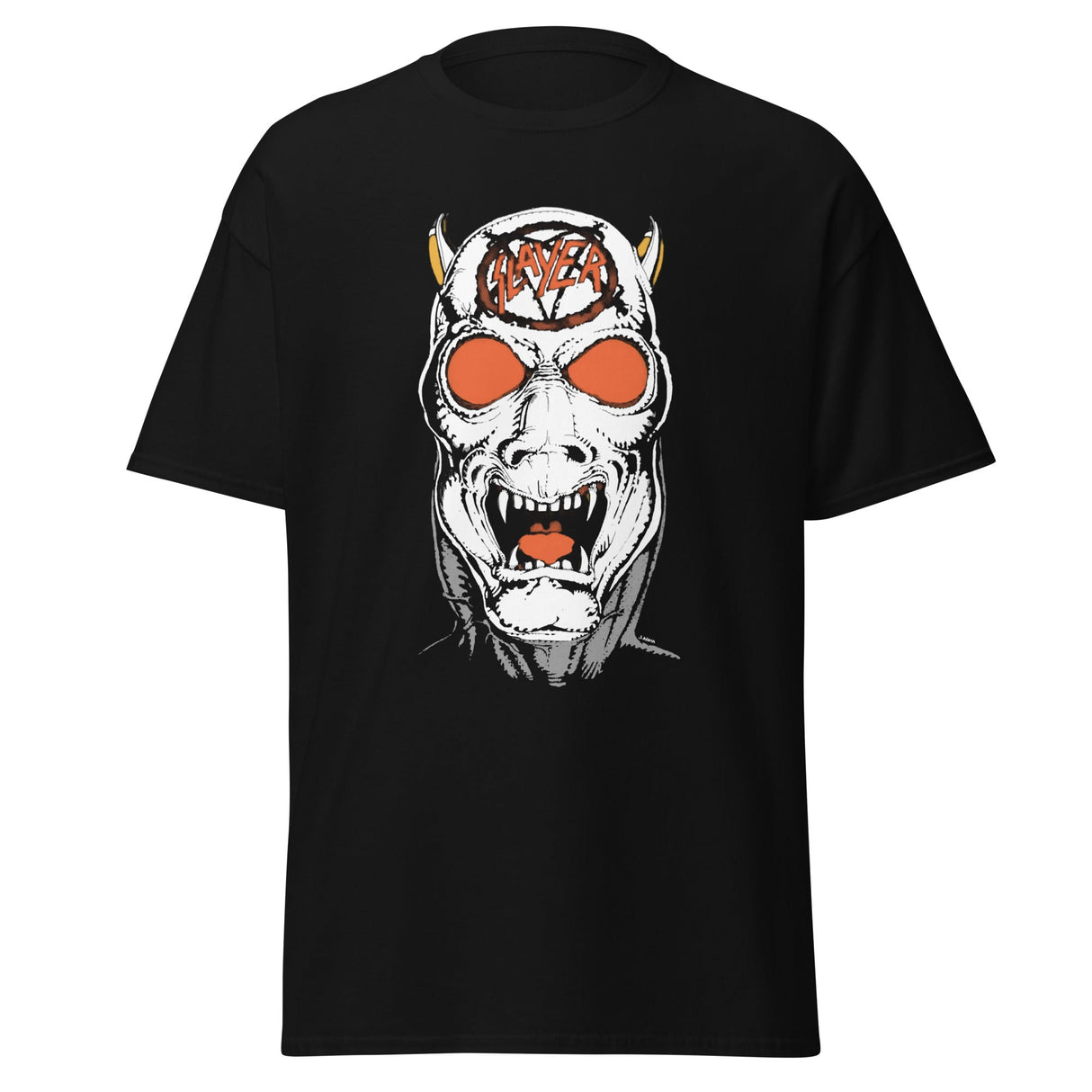MERCHMOMENT Slayer - Reign In Blood 86-87 Tour Vintage Jumbo Print T-Shirt [Apparel]