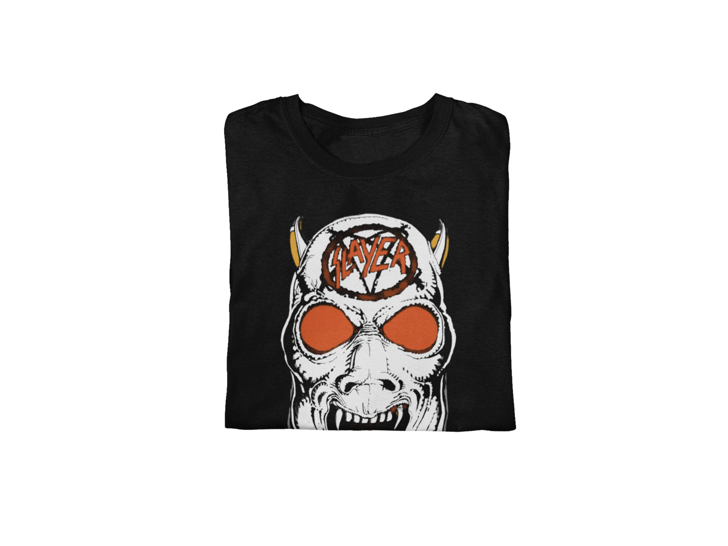MERCHMOMENT Slayer - Reign In Blood 86-87 Tour Vintage Jumbo Print T-Shirt [Apparel]