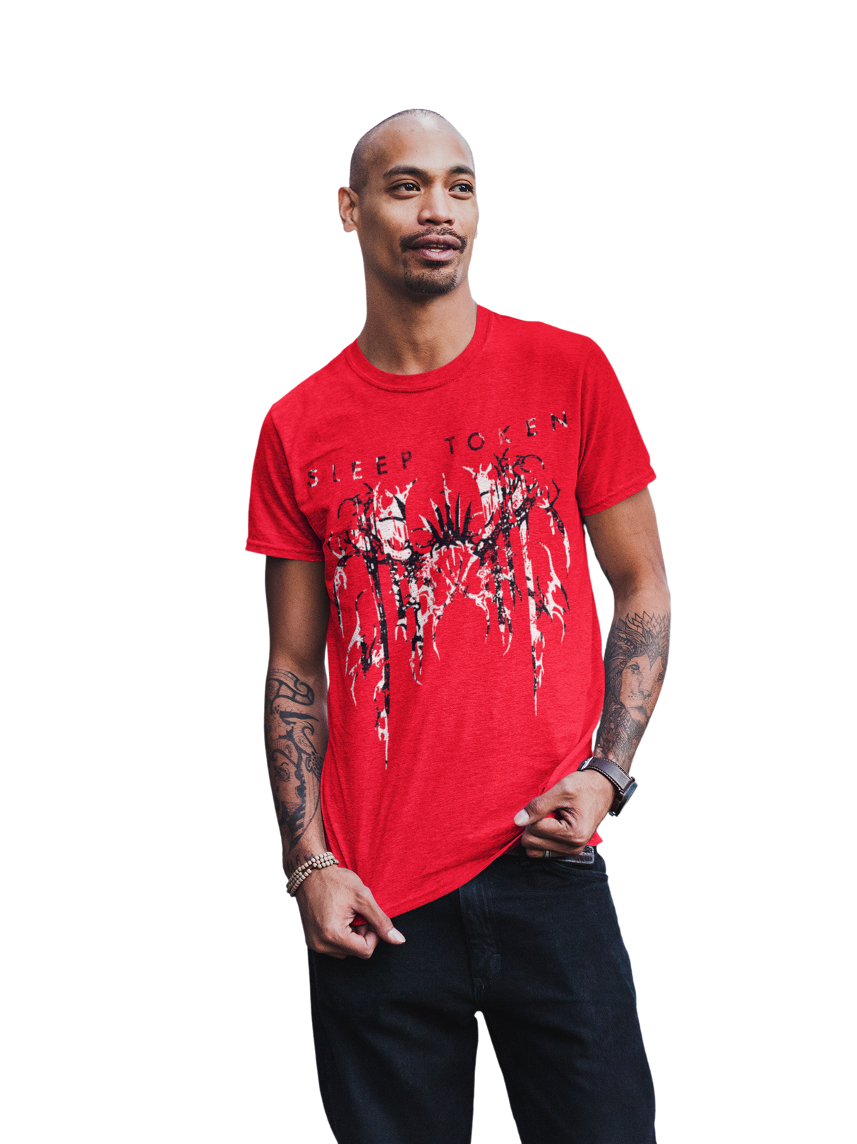 MERCHMOMENT Sleep Token Drip Jumbo Print T-Shirt [Apparel]
