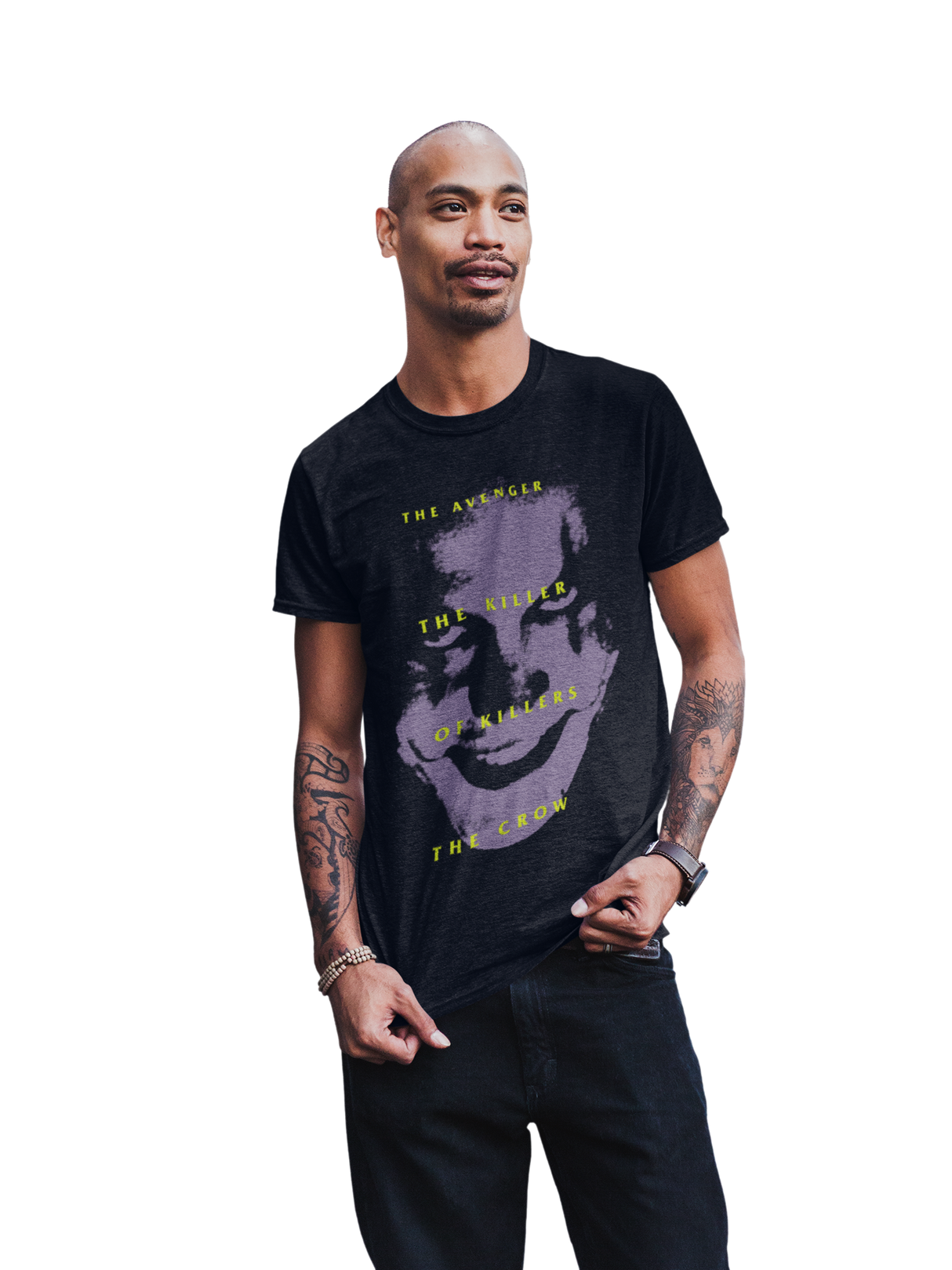 MERCHMOMENT The Crow - Avenger Jumbo Print T-Shirt [Apparel]