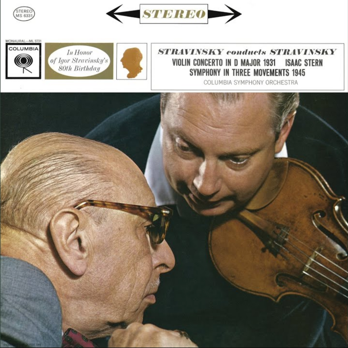 Stravinsky Conducts Stravinsky (Violin Concerto In D Major 1931 Symphony In Three Movements 1945) (Vinyl)