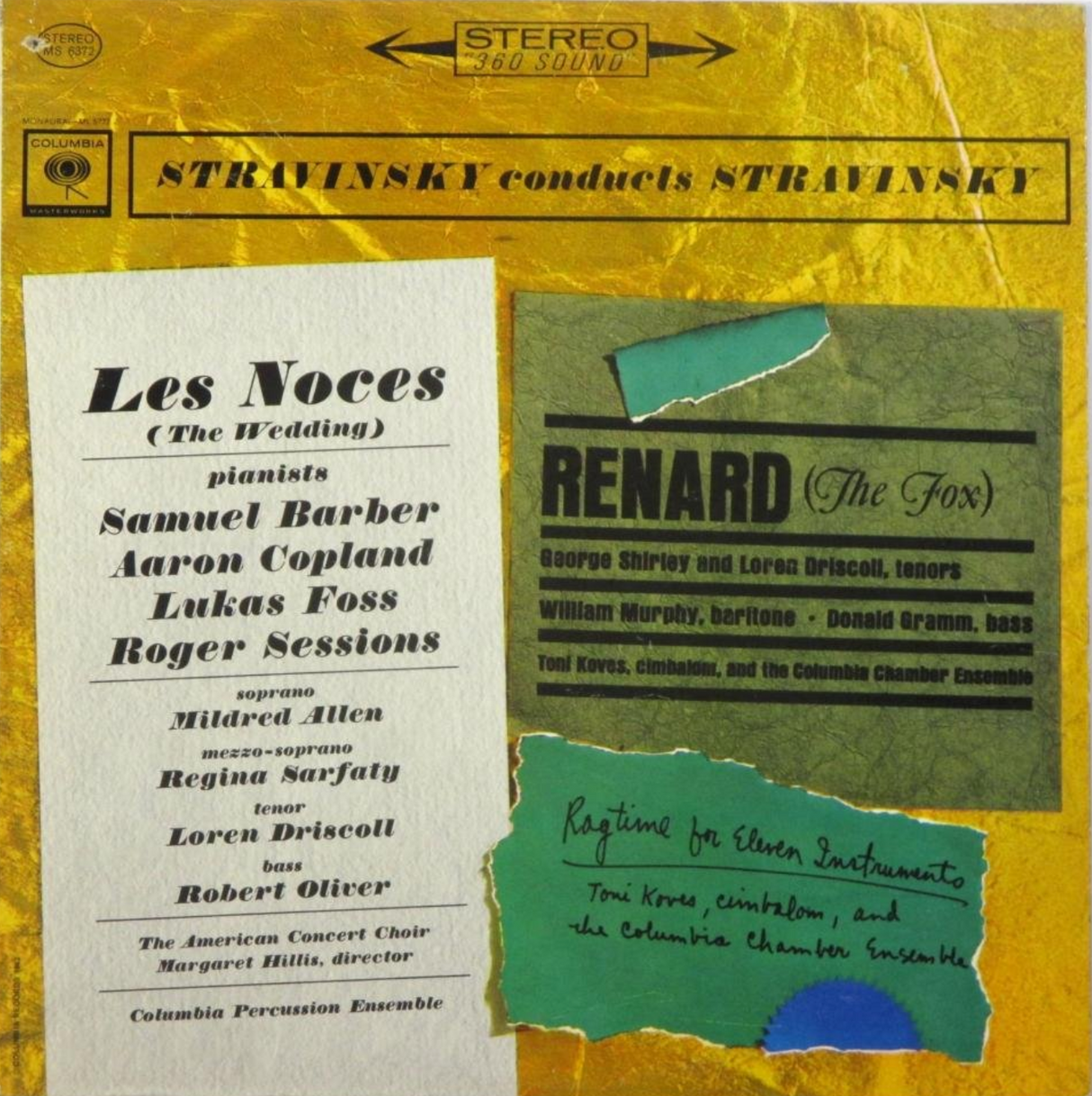 Stravinsky Conducts Stravinsky (Les Noces / Renard / Ragtime For Eleven Instruments) (Vinyl)