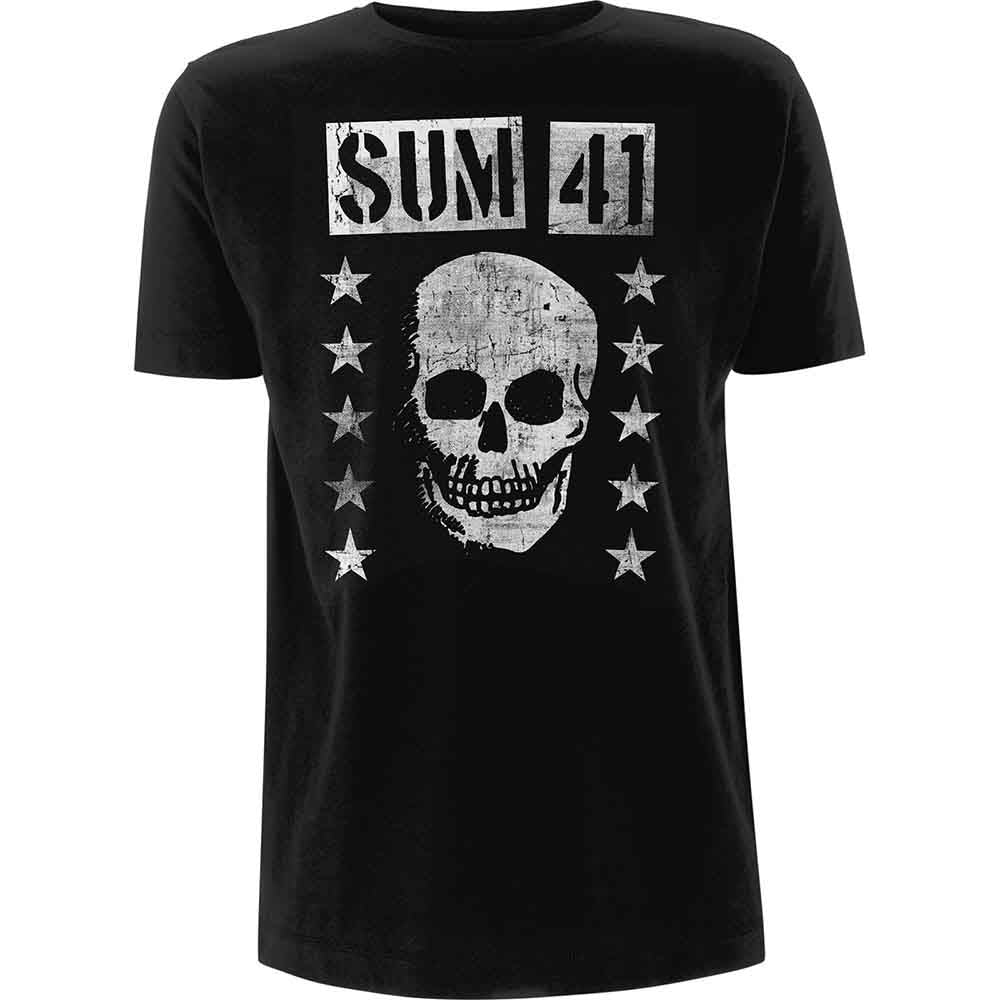 Camiseta con calavera sonriente Sum 41