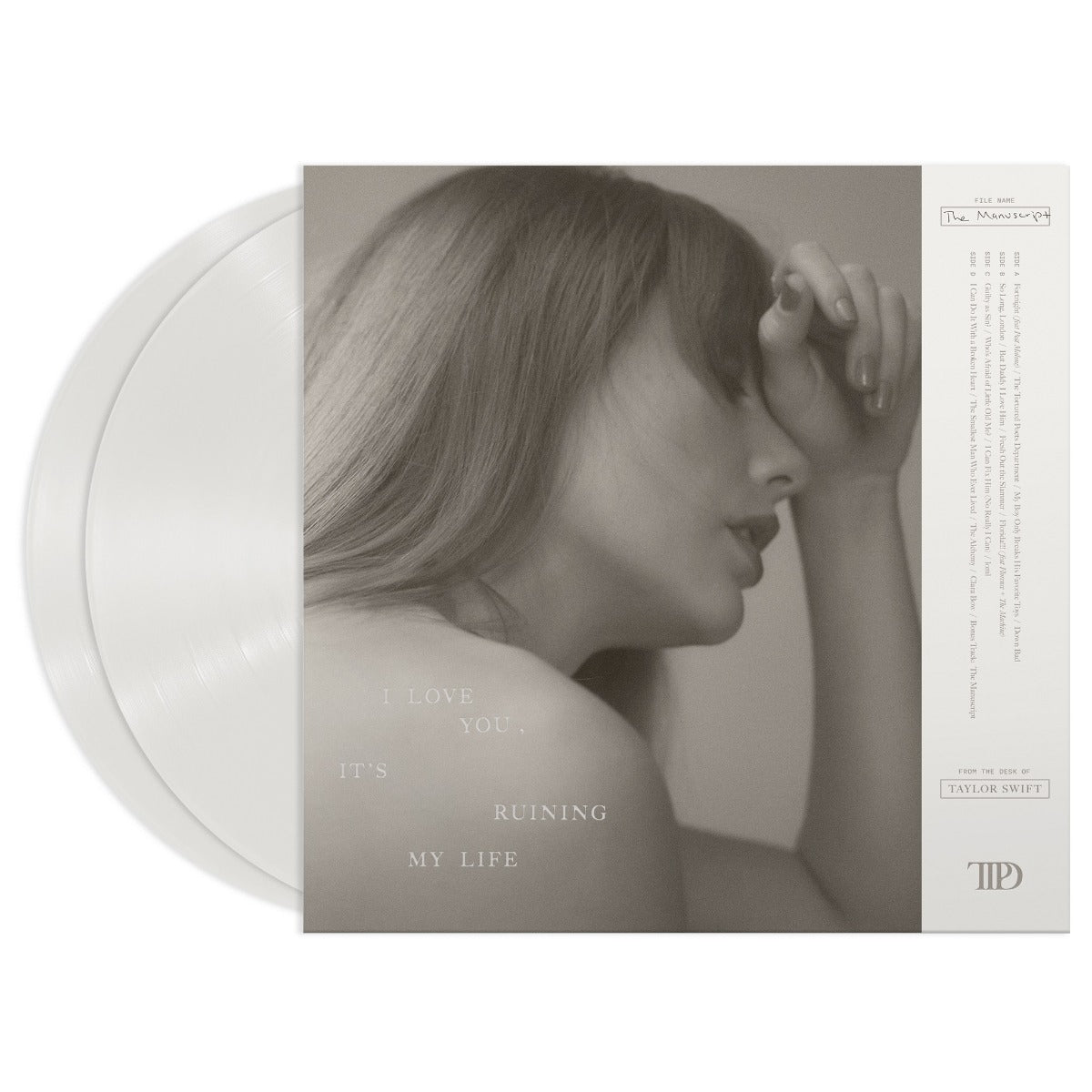 Taylor Swift THE TORTURED POETS DEPARTMENT [Ghosted White 2 LP] [Records & LPs]