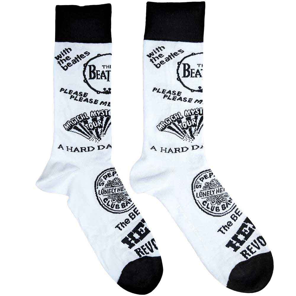 The Beatles Albums Monochrome [Socks]