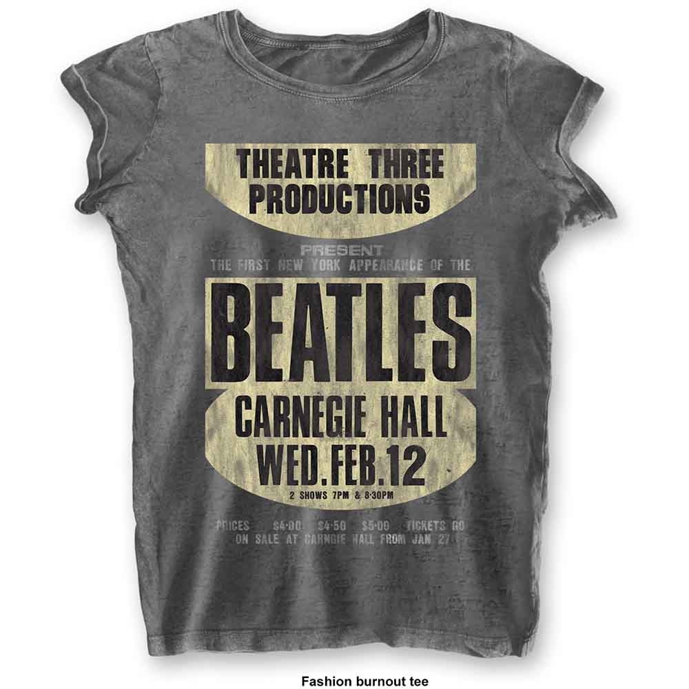 Camiseta de manga corta de The Beatles en el Carnegie Hall