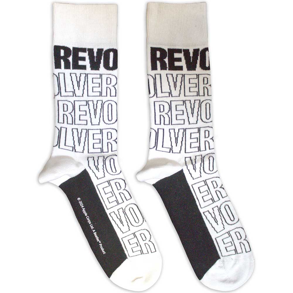 Revolver Text Outlines Repeat (Socks)